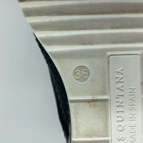 Pons Quintana Black Leather Lace Up Espadrilles, Sz EU 36 - Picture 14 of 15